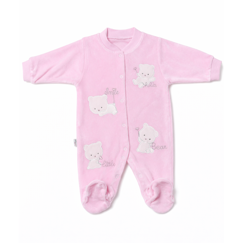 Pink baby overall
